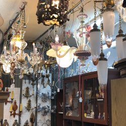 antique chandeliers and lights